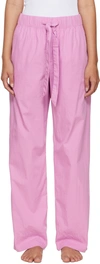 Tekla Drawstring Organic-cotton Pyjama Trousers In Pp Purple Pink