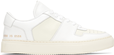 Common Projects Decades Mid 对比边饰运动鞋 In White