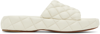 BOTTEGA VENETA WHITE PADDED SANDALS