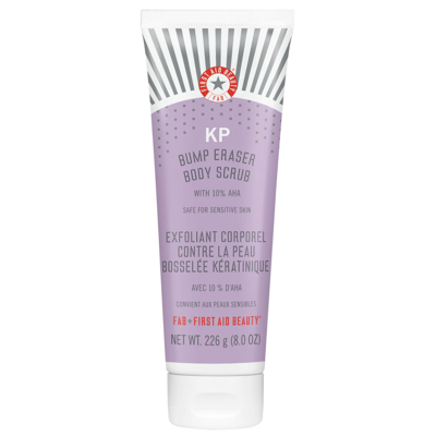FIRST AID BEAUTY KP BUMP ERASER BODY SCRUB WITH 10% AHA - BODY EXFOLIANT FOR KERATOSIS PILARIS 8OZ