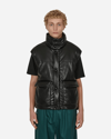 Nanushka Jovan Faux-leather Quilted Gilet In Black