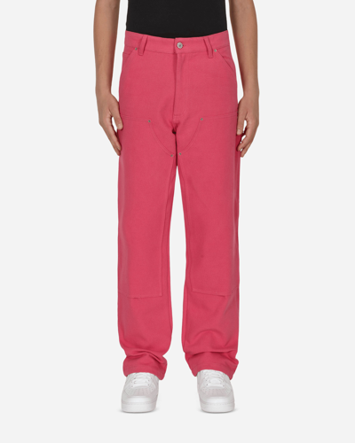 Sky High Farm Canvas Workwear Pants In Pink