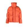 Ambush High-collar Padded Short Jacket In Orange