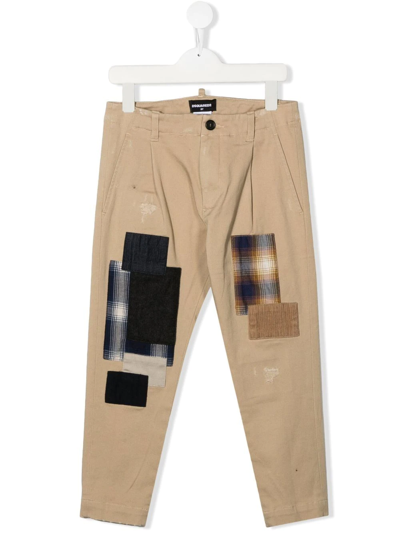 Dsquared2 Kids' D2p515m Trousers Dsquared In Beige