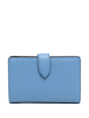 Smythson Leather Cardholder Wallet In Blue