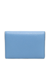Smythson Folded Leather Wallet In Blue