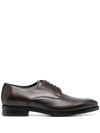 BALDININI ROUND-TOE PANELLED DERBY SHOES