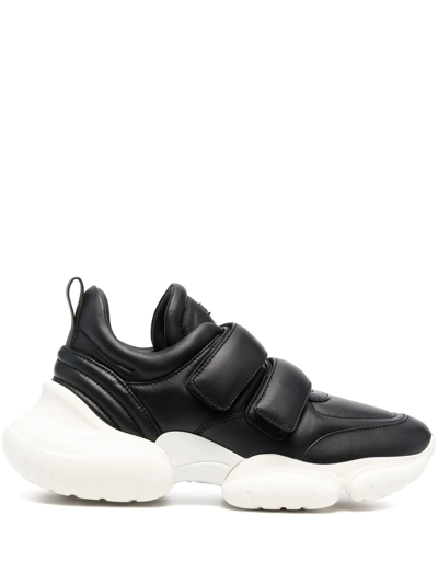 Bally Chunky-sole Touch-strap Sneakers In Black