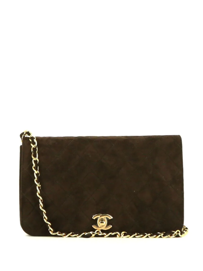 Pre-owned Chanel Full Flap Shoulder Bag In Brown