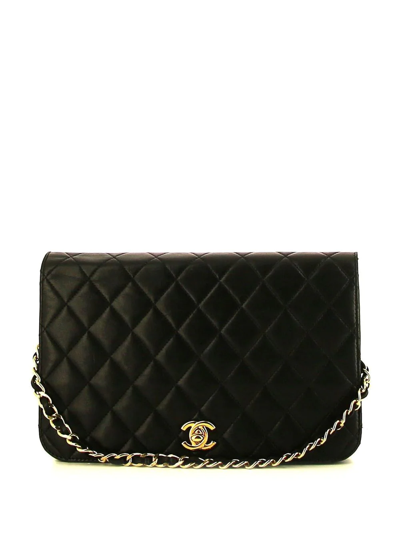 Pre-owned Chanel Full Flap Shoulder Bag In Black