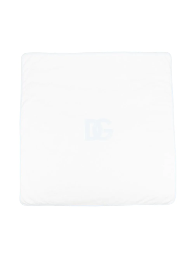 Dolce & Gabbana Dg-logo Nursing Blanket In White