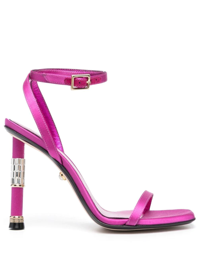 Alevì Letizia Crystal-embellished Sandals In Pink