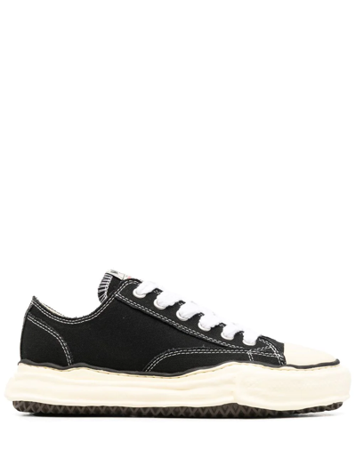 Miharayasuhiro Peterson Original Sole Cotton-canvas Trainers In Nero