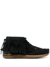 VISVIM FBT FRINGE-TRIM ANKLE BOOTS