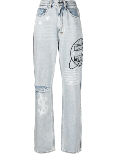 Ksubi Playback Muse Tour Distressed Straight-leg Jeans