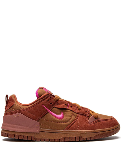 Nike Dunk Low Disrupt 2 Sneakers In Desert Bronze/ Pink/ Orange