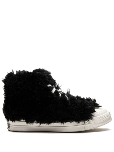 Converse X Ambush Chuck 70 Fuzzy High Sneakers In Black