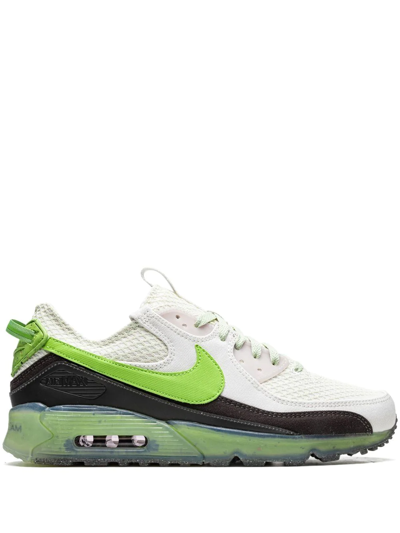 Nike Air Max Terrascape 90 Phantom/vivid Green-olive Aura Dm0033-001 Men's In White
