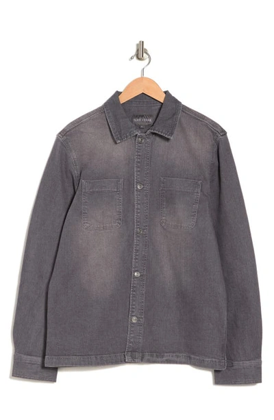 Slate & Stone Denim Workwear Jacket In Light Grey Stonewash