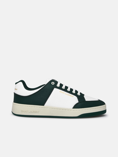 Saint Laurent Green And White Sl/61 Sneakers