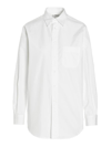Maison Margiela Silk Shirt In White