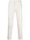 FAY BEIGE COTTON BLEND TROUSERS