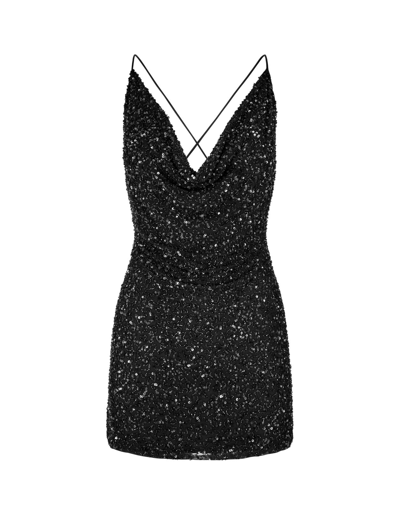 Retroféte Retrofete 'billie' Dress With Beads And Sequins In Black