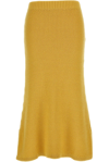 Chloé Cashmere Maxi Skirt In Joyful Yellow