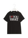 Versace T-shirt I Love You  In Black