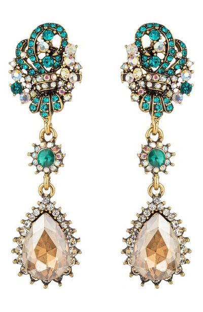 Eye Candy Los Angeles Aria Cascade Statement Earrings In Gold