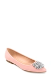 Journee Collection Journee Renzo Embellished Flat In Pink