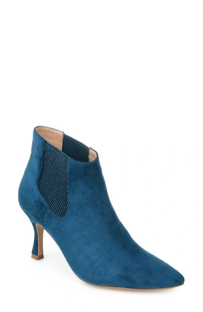 Journee Collection Women's Elitta Pointed Toe Booties In Blue