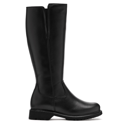 La Canadienne Helene Shearling Lined Leather Boot In Black