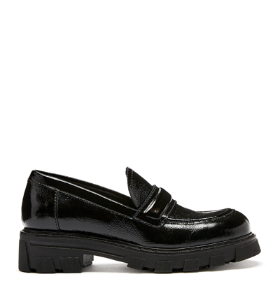 La Canadienne Douglas Patent Leather Loafers In Black