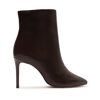 Schutz Mikki Pointed Toe Bootie In Dark Chocolate