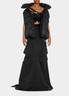 Marc Jacobs Puffer Drawstring Vest In Black