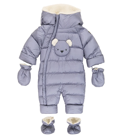 Il Gufo Baby Down Snowsuit In Gray