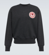 AMI ALEXANDRE MATTIUSSI LOGO COTTON JERSEY SWEATSHIRT