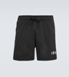 Amiri Black Logo Core Swim Shorts In Black