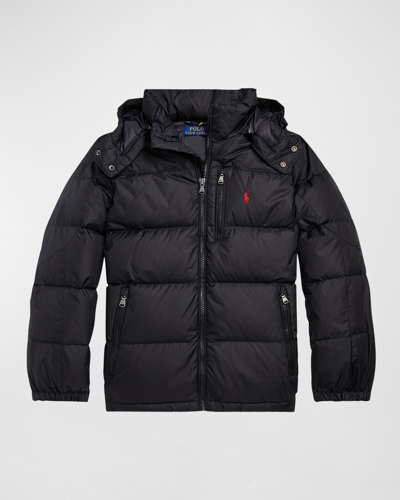 Polo Ralph Lauren Little Boy's & Boy's Nyon Down-filled Hooded Jacket In Polo Black