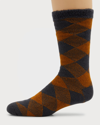 Ugg Men's Grady Fleece-lined Crew Socks In Bmtg