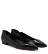 CHRISTIAN LOUBOUTIN HOT CHICK LEATHER BALLET FLATS