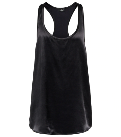 Etro Scoop-neck Tank Top In Black