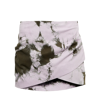 OFF-WHITE TIE-DYE WRAP LEATHER MINISKIRT