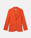 Stella Mccartney Tailored Twill Jacket In Tangerine
