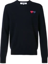 COMME DES GARÇONS BRAND LOGO V NECK JUMPER,P1N05611846780