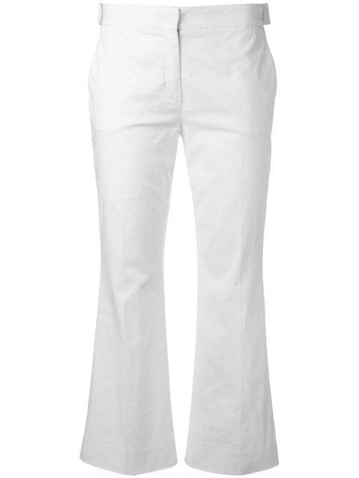 N°21 Palazzo Trousers In White