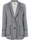 MICHAEL MICHAEL KORS STRIPED BLAZER,MH61EJ35NJ11850887