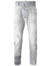 DSQUARED2 Sexy Twist bleached splatter jeans,S71LB0278S3026011820017