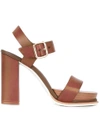 TOD'S TOD'S BUCKLED SANDALS - BROWN,XXW18A0T420AOF11857693